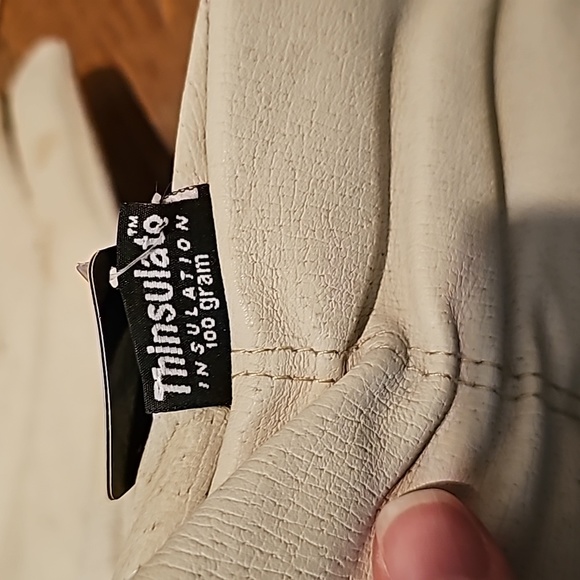 New stained 3M men's leather gloves with thinsulate - Picture 11 of 12